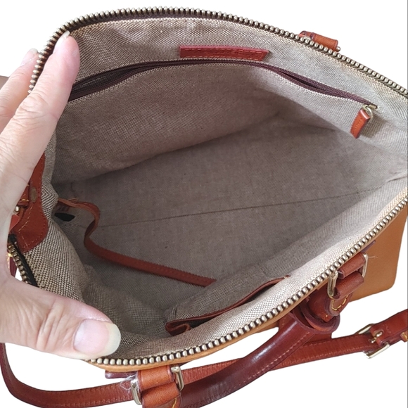 Dooney & Bourke Dillen Leather Satchel Crossbody Bag - Picture 4 of 16